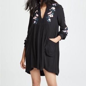 FREE PEOPLE ⚡️ Mia Gauze Embroidered Mini Dress